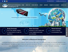Tablet Screenshot of bluemountimm.com
